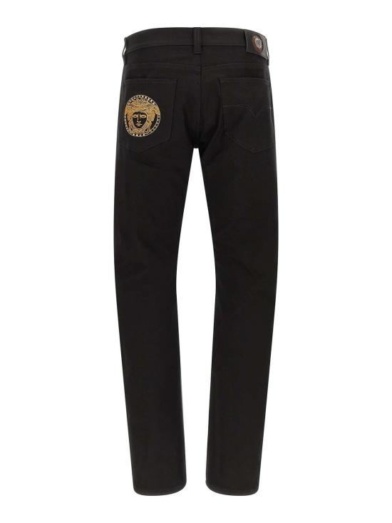 26FW 베르사체 스트레이트 팬츠 10270171A192981D040 BLACK - VERSACE