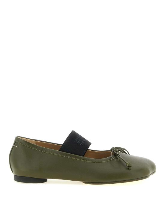 26FW MM6 메종마르지엘라 아나토믹 뉴메릭 발레리나 플랫 슈즈 S59WZ0099P3628T7010 GREEN
