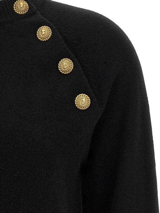 26FW 발망 탑 HF1KA130KI870PA Black - BALMAIN