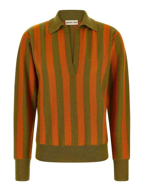26FW 알베르토비아니 폴로 티셔츠 MG836WS0003ORANGEVERDE MULTICOLOUR
