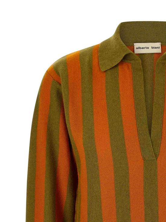 26FW 알베르토비아니 폴로 티셔츠 MG836WS0003ORANGEVERDE MULTICOLOUR - ALBERTO BIANI