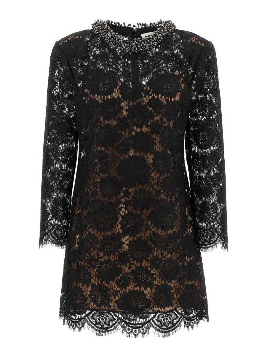 26FW 셀프 포트레이트 미디 스커트 AW26045SBLACK