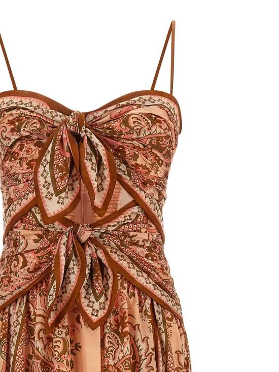26FW 짐머만 미디 스커트 8062DSS261PPSFL NUDE NEUTRALS - ZIMMERMANN