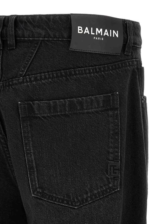 26FW 발망 스트레이트 팬츠 HH1MI115DG130PC BLACK - BALMAIN