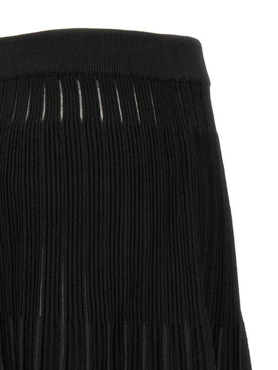 26FW 발망 미디 스커트 HF1LBB53KK100PA BLACK - BALMAIN