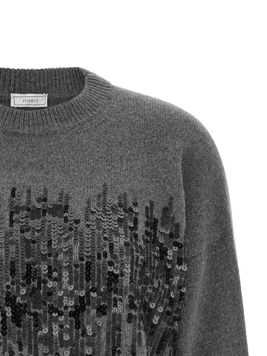 26FW 페세리코 탑 A99835F07RL9100L72 Grey - PESERICO