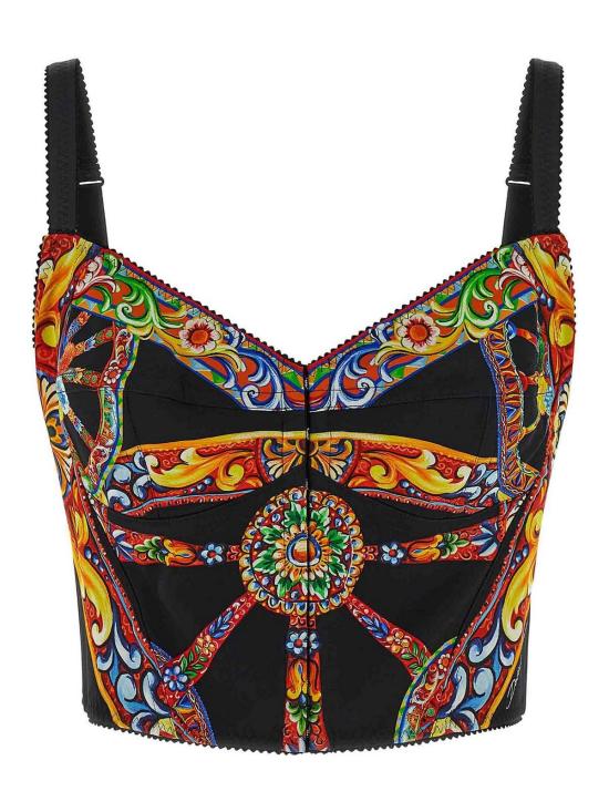 26FW 돌체앤가바나 민소매 티셔츠 F7BT4TGDDTAHH6CL MULTICOLOUR