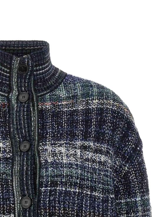 26FW 미소니 가디건 DS26WM05BC006IS91SX BLUE - MISSONI