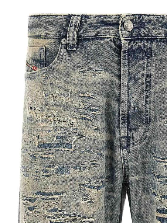 26FW 디젤 스트레이트 팬츠 A15795068YM01 LIGHT BLUE - DIESEL