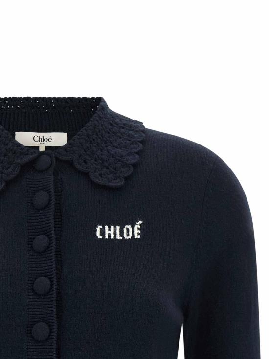26FW 끌로에 가디건 CH26AMC167114C3 BLUE - CHLOE