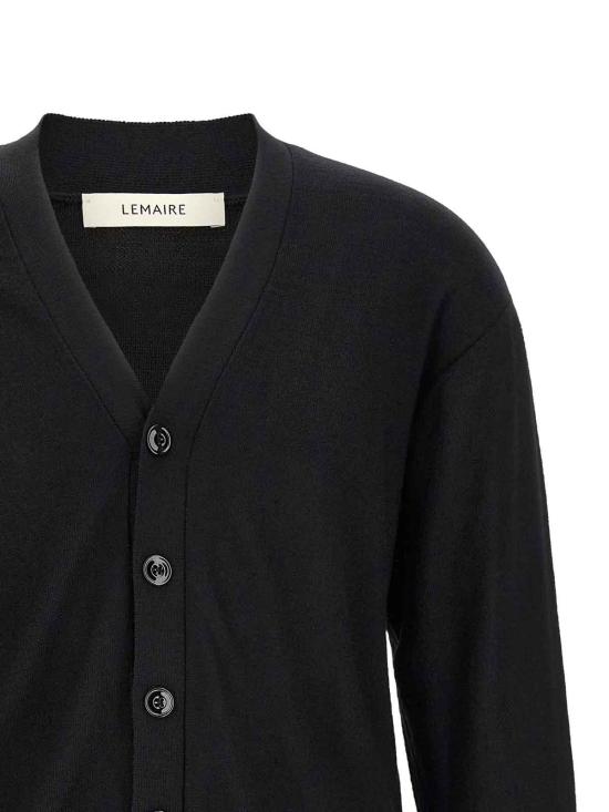 26FW 르메르 릴렉스 트위스트 가디건 PO0052LK1063BK999 BLACK - LEMAIRE