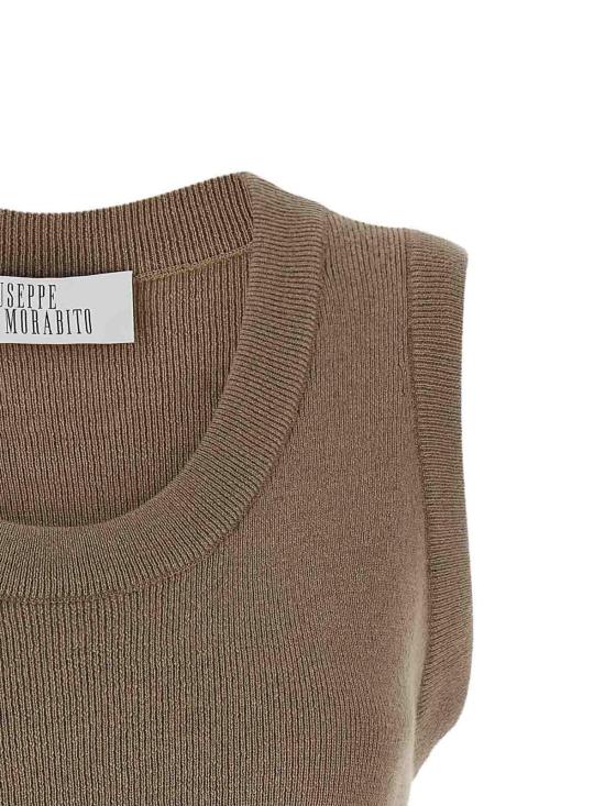 26FW 쥬세페 디 모라비토 민소매 티셔츠 07PFKNT420X1676028 BEIGE - GIUSEPPE DI MORABITO