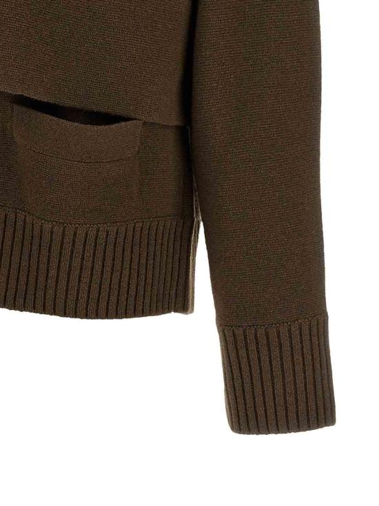 26FW 사카이 가디건 2608673601 BROWN - SACAI