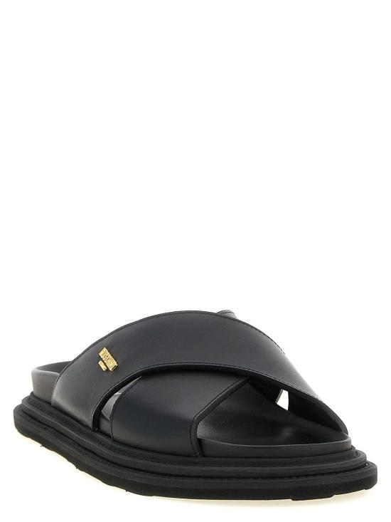 26FW 모스키노 뮬/슬리퍼 MB28083G0PGA0000 BLACK - MOSCHINO