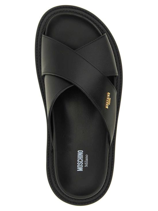 26FW 모스키노 뮬/슬리퍼 MB28083G0PGA0000 BLACK - MOSCHINO