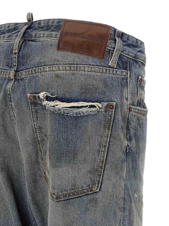 26FW 디스퀘어드2 스트레이트 팬츠 S74LB1977D30042470 BLUE - DSQUARED2
