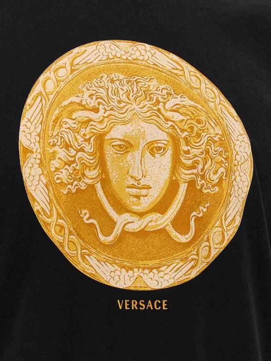 26FW 베르사체 반팔 티셔츠 10264521A193031B000 BLACK - VERSACE