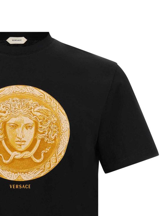 26FW 베르사체 반팔 티셔츠 10264521A193031B000 BLACK - VERSACE