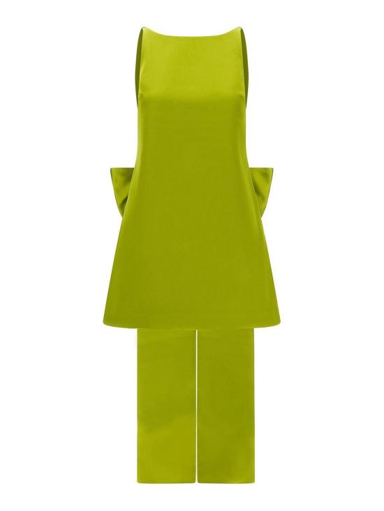 26FW 셀프 포트레이트 롱 원피스 AW26008SGREEN