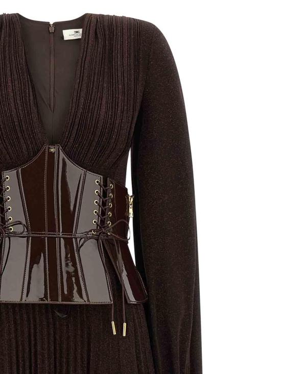 26FW 엘리자베타프랜치 원피스 ABR1566E2EV9 BROWN - ELISABETTA FRANCHI