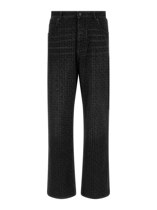 26FW 발망 스트레이트 팬츠 HH1ML138DG40ELR BLACK