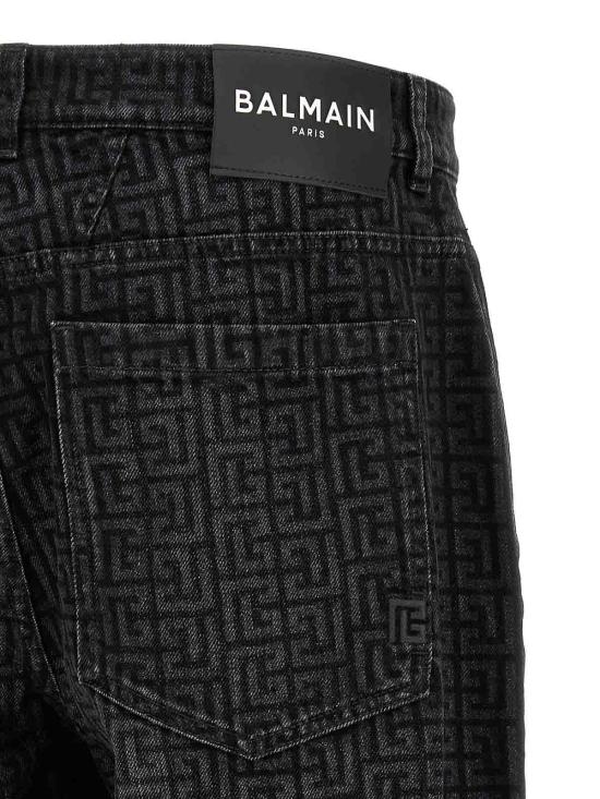 26FW 발망 스트레이트 팬츠 HH1ML138DG40ELR BLACK - BALMAIN