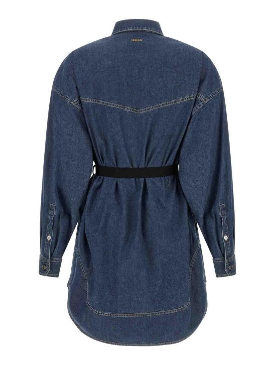26FW 베르사체 미디 스커트 10256571A186401D880 BLUE - VERSACE