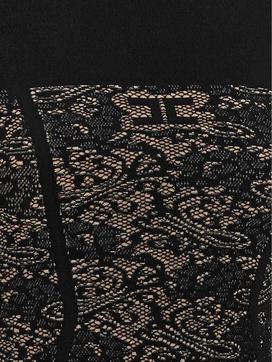 26FW 엘리자베타프랜치 미디 스커트 AM27Q66E2FR9 BLACK - ELISABETTA FRANCHI