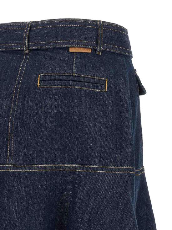 26FW 짐머만 미디 스커트 0520SF26RHABL BLUE - ZIMMERMANN
