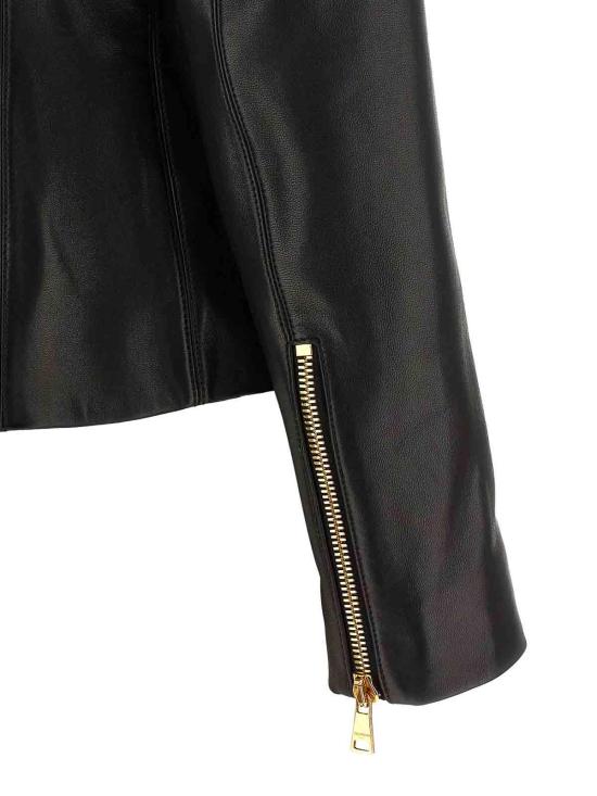26FW 발망 가죽 자켓 HF1SK691LC620PA BLACK - BALMAIN