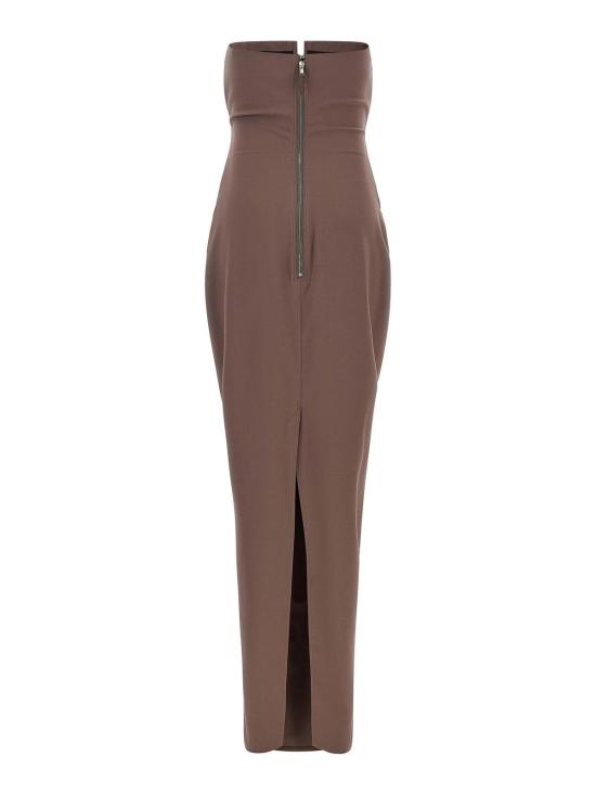 26FW 릭 오웬스 미디 스커트 RP02F5528WST86 BROWN - RICK OWENS