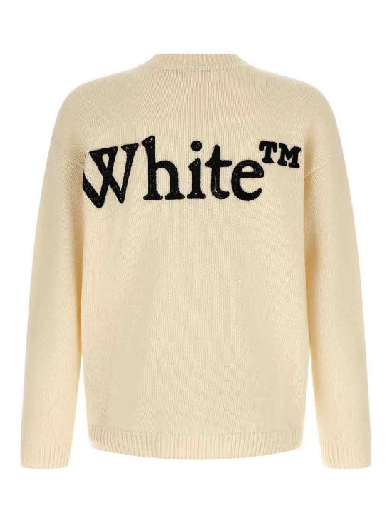 26FW 오프화이트 스웨터 OMHE20QF26KNI0011011 WHITE - OFF WHITE