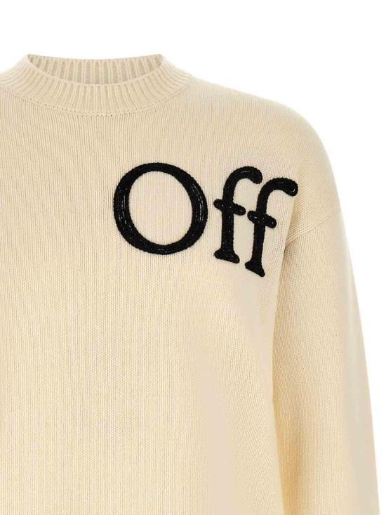 26FW 오프화이트 스웨터 OMHE20QF26KNI0011011 WHITE - OFF WHITE