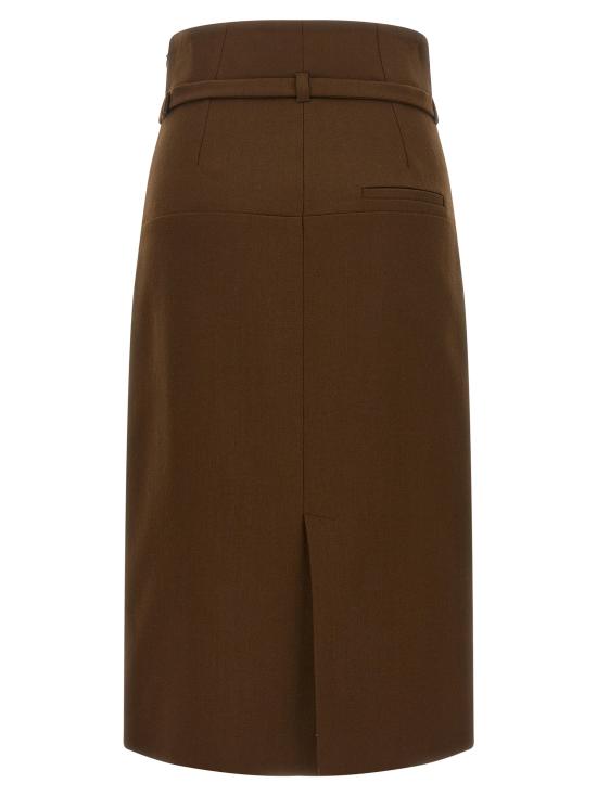 26FW 아미 미디 스커트 FSK477WV02162221 Brown - AMI