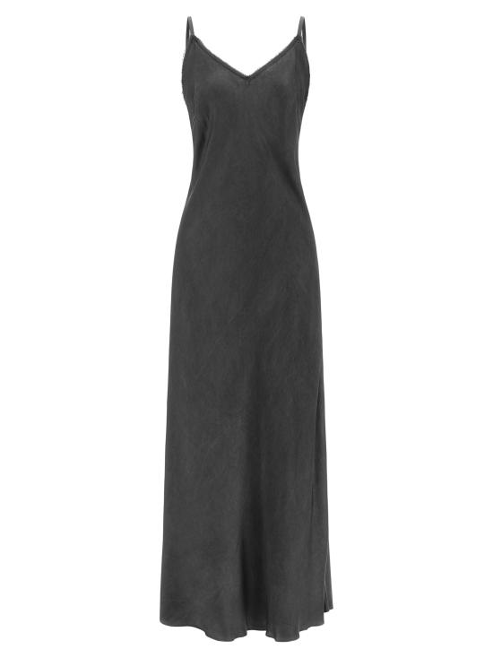 26FW 핑코 롱 원피스 107865A3LEZ99 Black