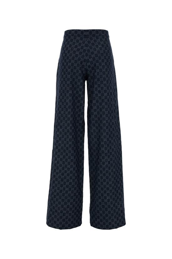 26FW 구찌 GG 코튼 데님 자카드 팬츠 875442 XDDG3 4011 BLUE DOM - GUCCI