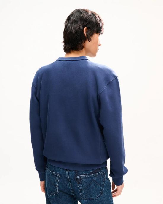 26FW 겐조 긴팔 티셔츠 FG6 5SW275 4MJ 79 BLUE BLACK DOM - KENZO