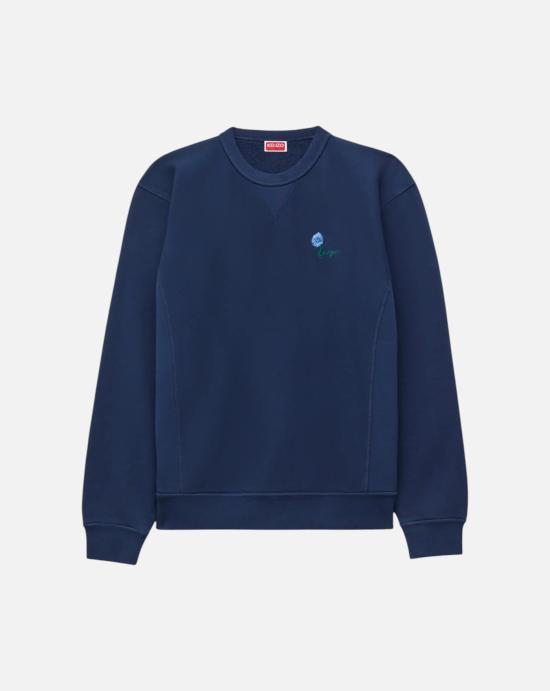 26FW 겐조 긴팔 티셔츠 FG6 5SW275 4MJ 79 BLUE BLACK DOM
