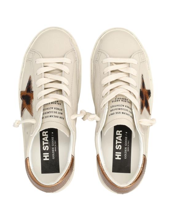 26FW 골든구스 하이스타 스니커즈 GWF00118 F008758 15992 CREAM BEIGE BROWN NUT DOM - GOLDEN GOOSE