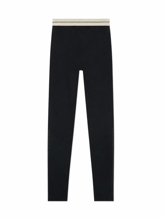 26FW 팜앤젤스 스트레이트 팬츠 PAWVK003FB001 100A BLACK CREAM - PALM ANGELS