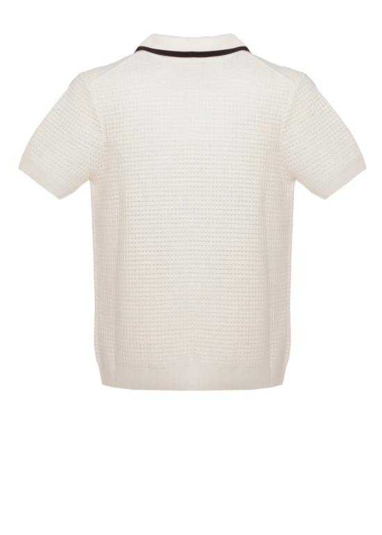 26FW 카사블랑카 폴로 티셔츠 MAW26KW148001MERINO WOOL WHITE Neutrals - CASABLANCA