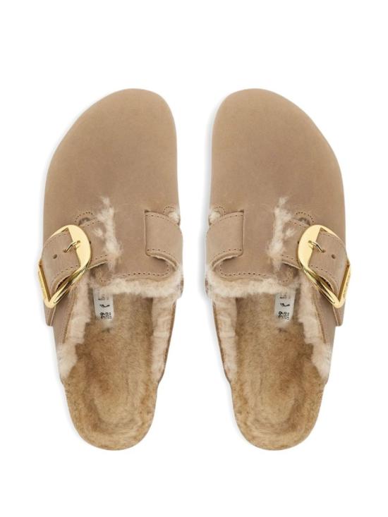 26FW 버켄스탁 보스턴 빅 버클 1030444SHEARLTABACCO Brown - BIRKENSTOCK
