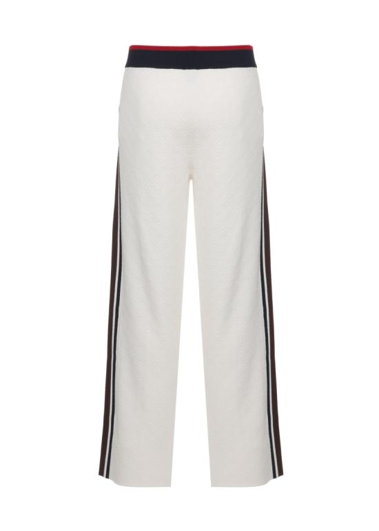 26FW 카사블랑카 팬츠 MAW26KW147801VISCOSE BLEND WHITEBROWNNAVY - CASABLANCA