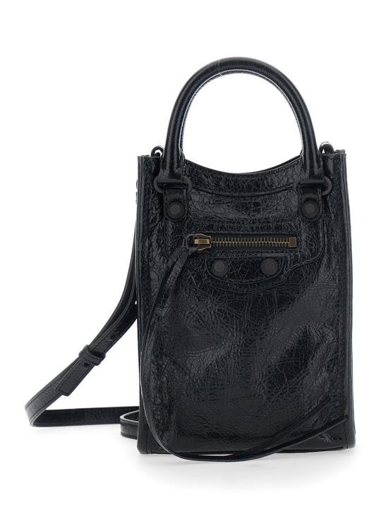 26FW 발렌시아가 르 시티 토트 폰 873426 2ABFY 1000 BLACK DOM