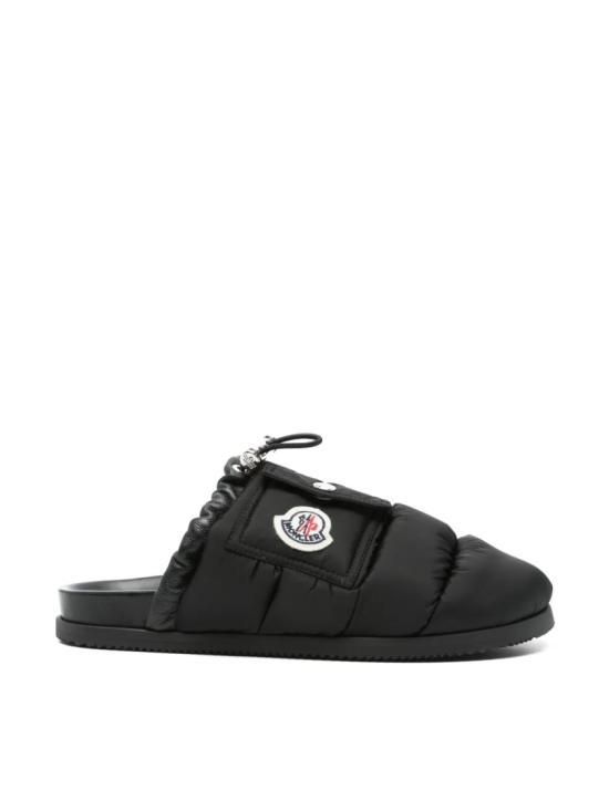 26FW 몽클레어 몬 포켓 패딩 레더 뮬 K109B4M00040M5080999 Black