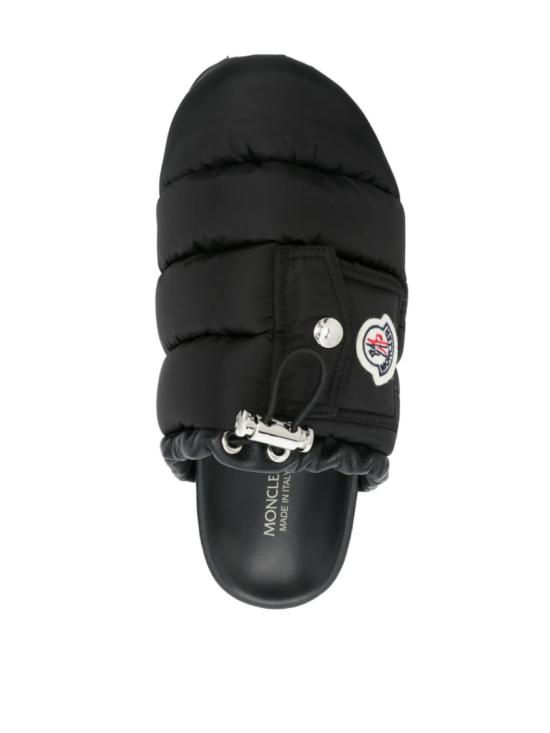 26FW 몽클레어 몬 포켓 패딩 레더 뮬 K109B4M00040M5080999 Black - MONCLER
