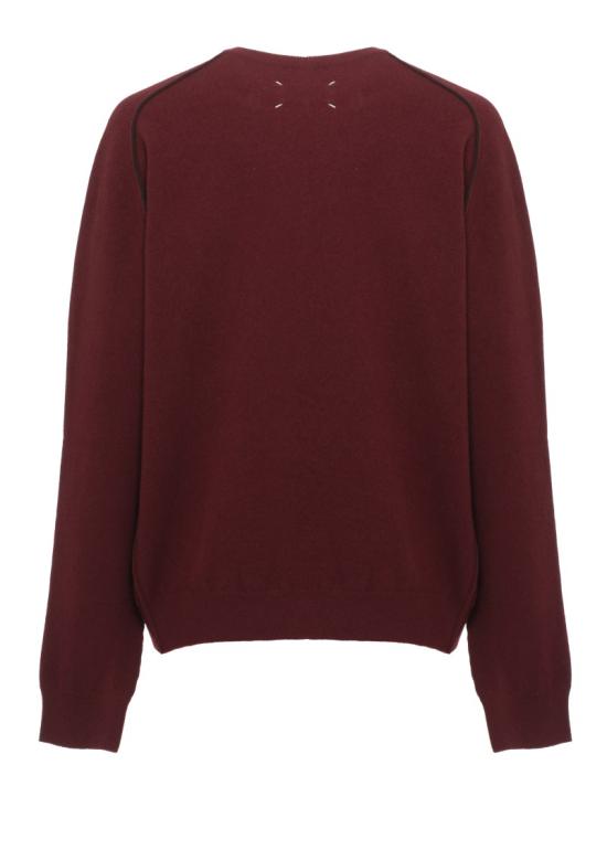 26FW 마르지엘라 버진 울 크루넥 스웨터 버진 울 크루넥 스웨터 S50HL0070M13303211F Burgundy - MAISON MARGIELA