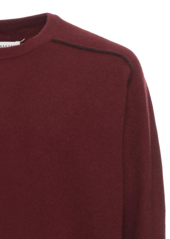 26FW 마르지엘라 버진 울 크루넥 스웨터 버진 울 크루넥 스웨터 S50HL0070M13303211F Burgundy - MAISON MARGIELA