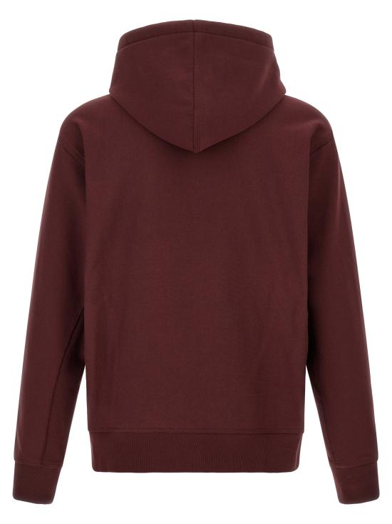26FW 칼하트 WIP 후드 아메리칸 스크립트 스웨트셔츠 I028279826XX Bordeaux - CARHARTT WIP