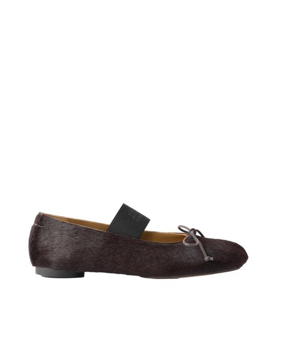26FW MM6 메종마르지엘라 플랫 슈즈 7777357 Black